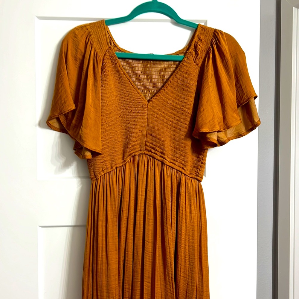 Copper/Rust Color With Satin Sheen. Elastic Fit U… - image 1